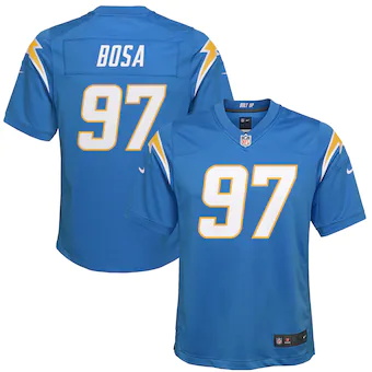 youth nike joey bosa powder blue los angeles chargers game 